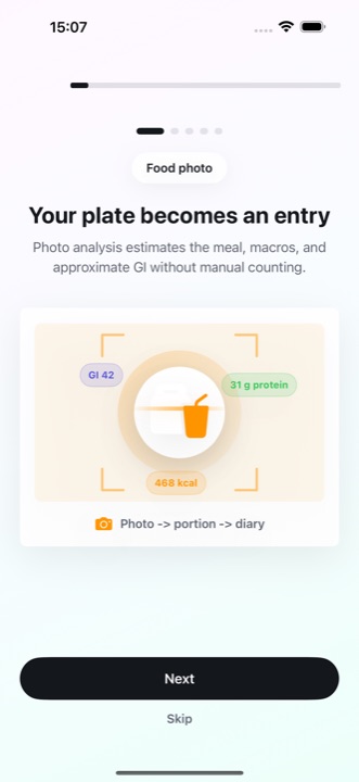 Onboarding feature screen